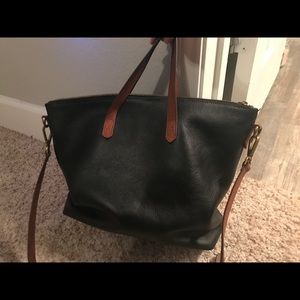 Madewell transport large leather black